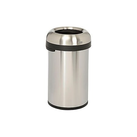 Simplehuman Simplehuman Stainless Steel Bullet Open Top Trash Can, 21 Gallon CW1469